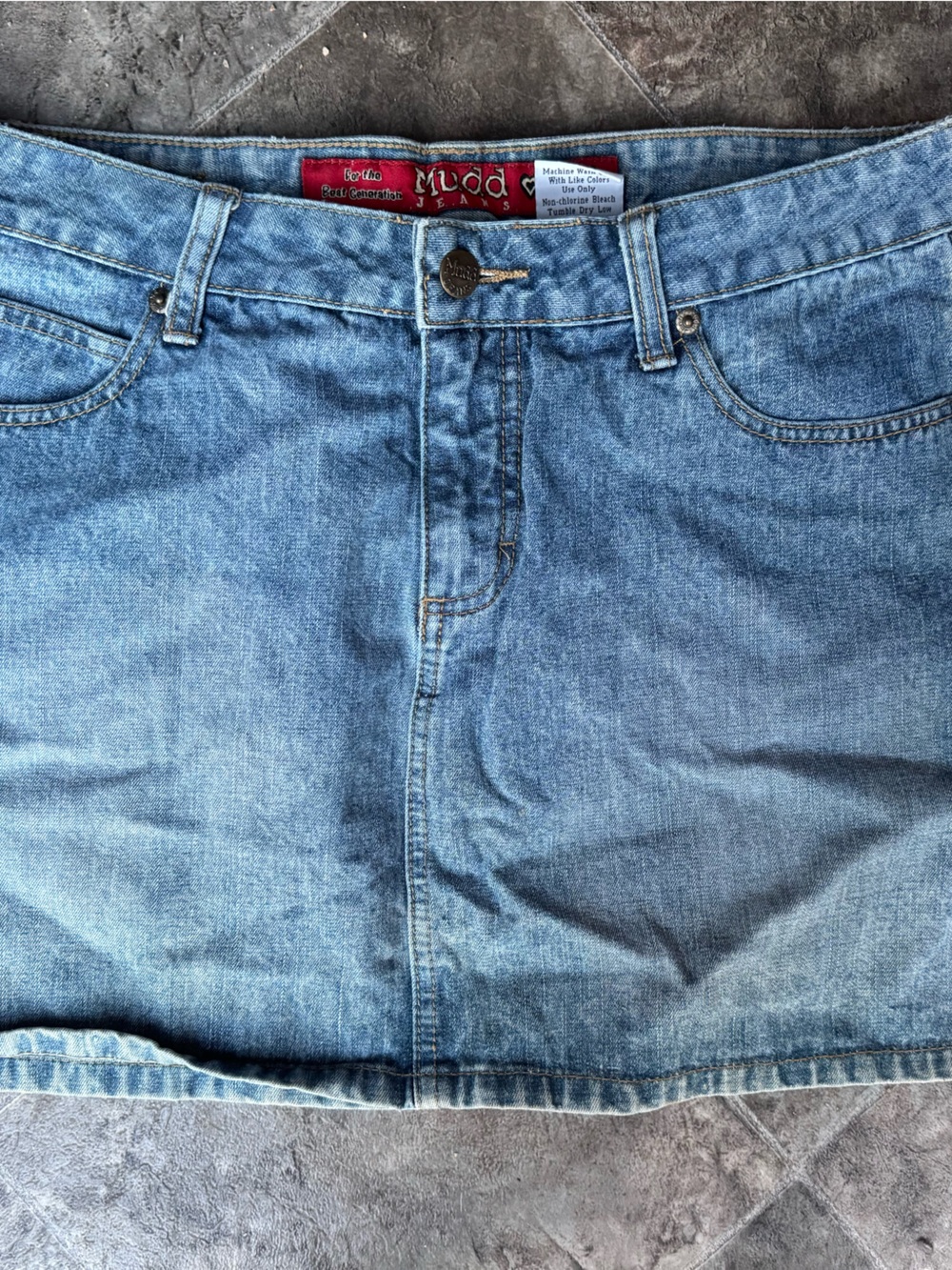 Mudd Light Blue Denim Skirt